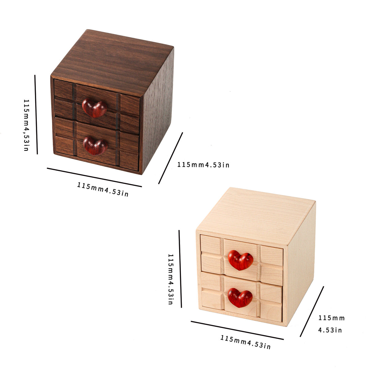 Heart-Shaped Chocolate Drawer Box