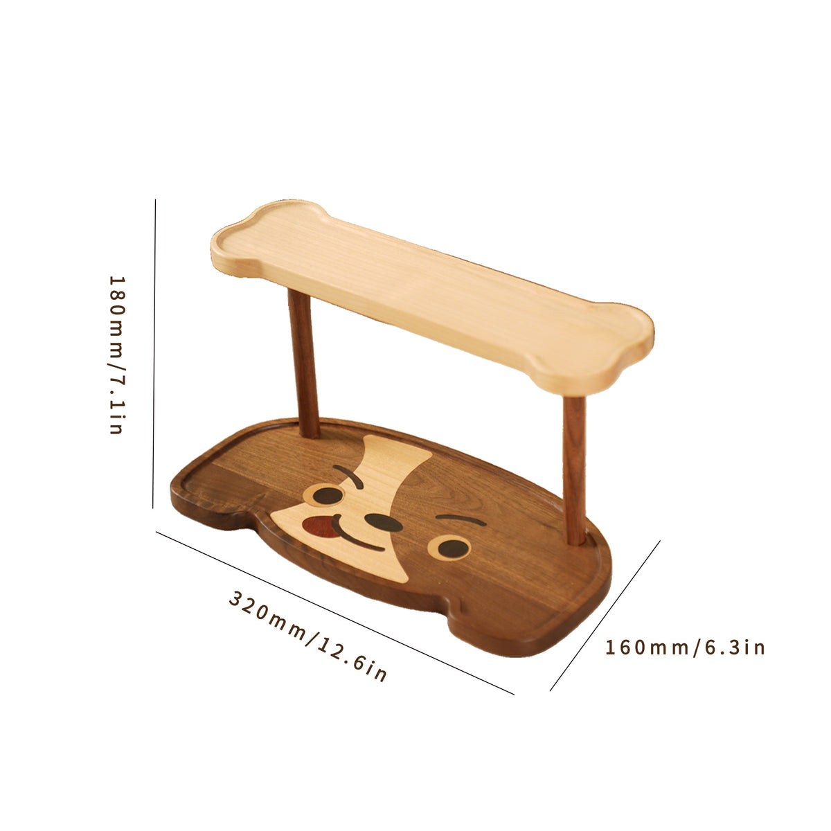 “Woof Woof Dog” Wooden Coaster