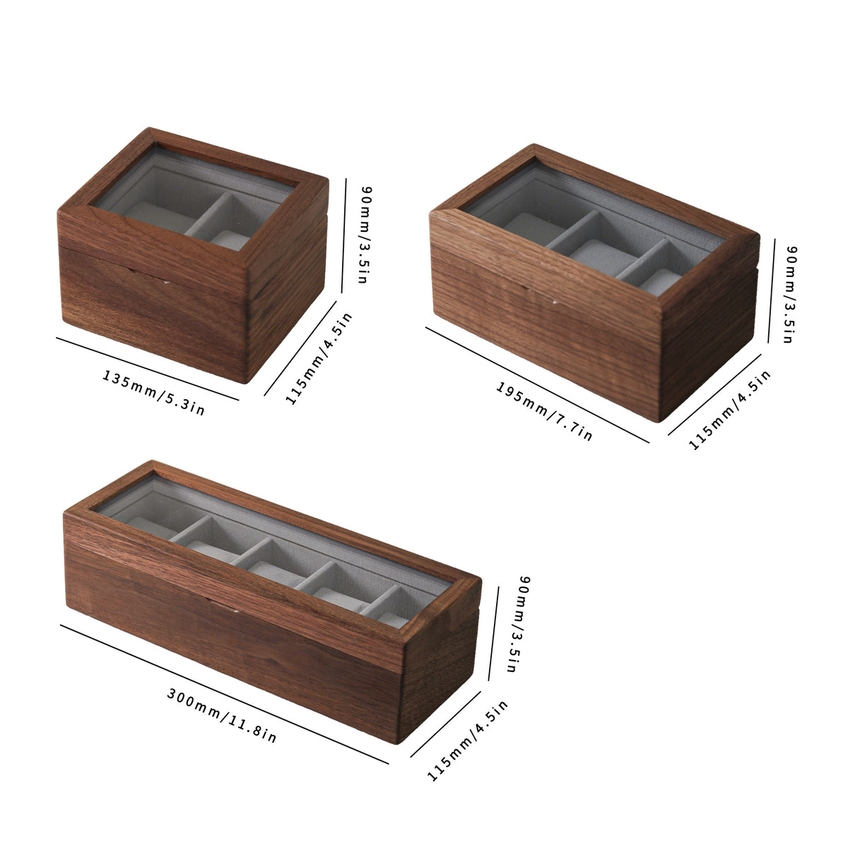 Black Walnut Watch Storage Box