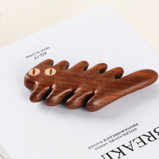 Fuzzy Cat-Shaped Massage Comb
