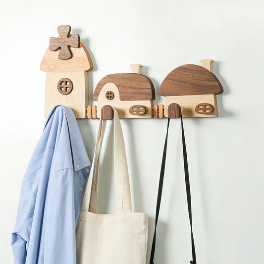 Little House-Shaped wood Hanger
