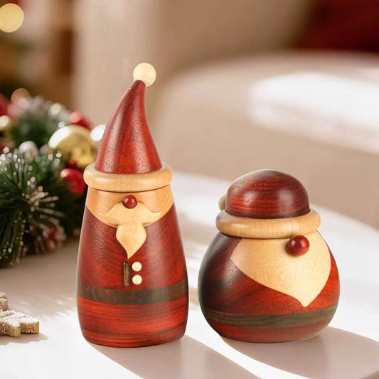 Santa Claus Storage Jars—Slim and Chubby Styles