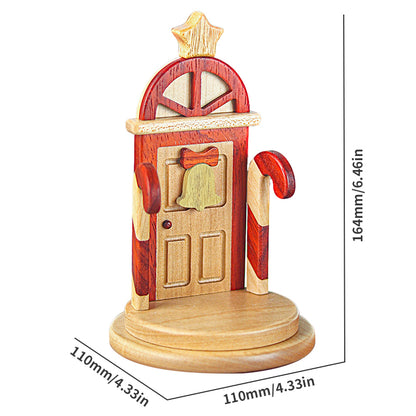 Christmas-Themed Wooden Display Stands