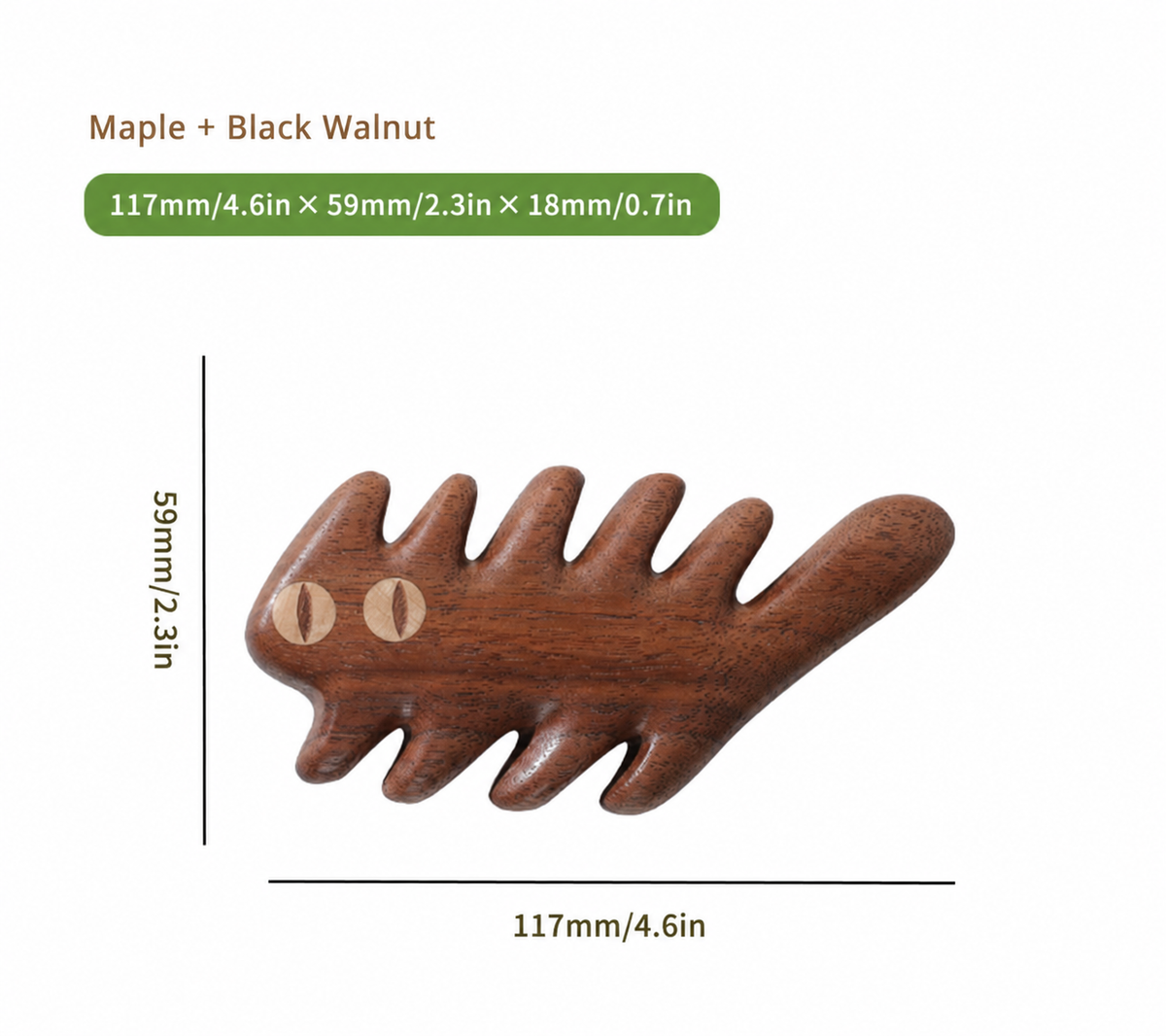 Fuzzy Cat-Shaped Massage Comb
