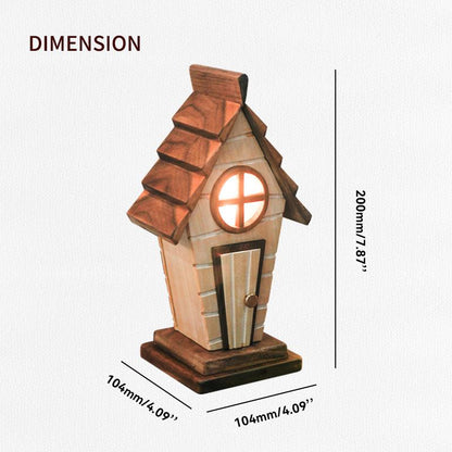 Anime-Themed Log Cabin Night Light