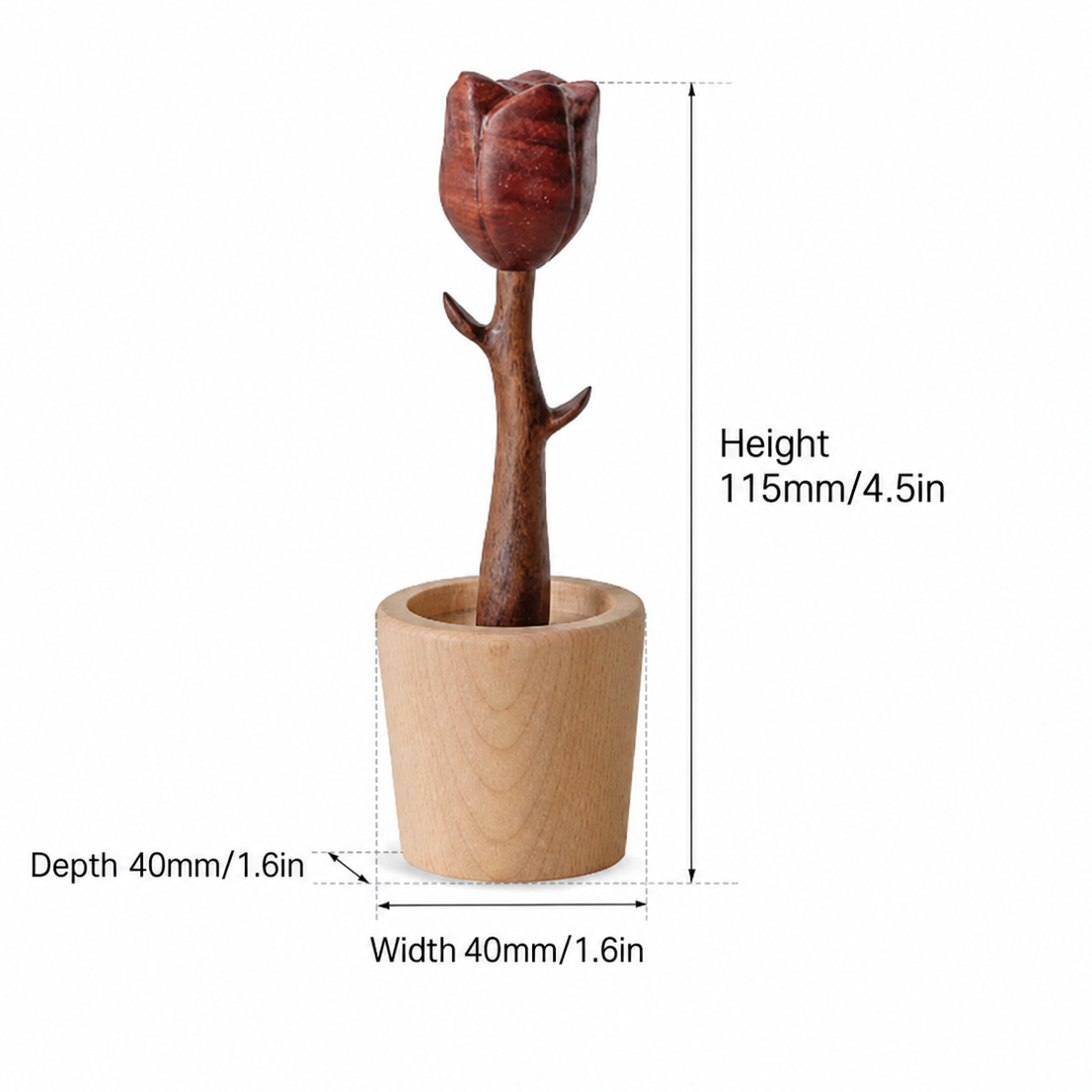 Red Rose-Shaped Diffuser