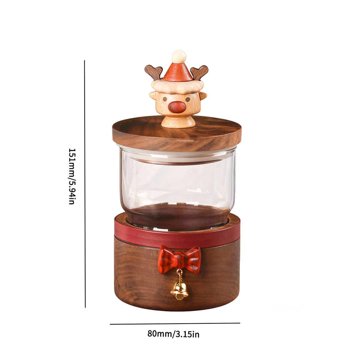 Wooden Christmas Reindeer Coffee Mug