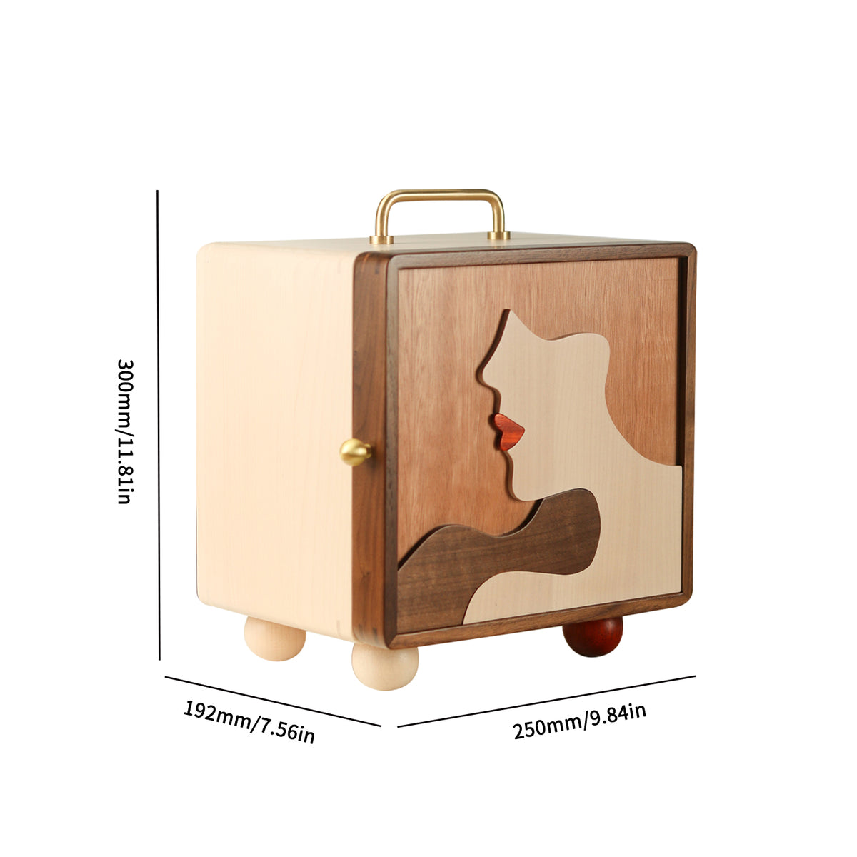 OUI Handcrafted Wooden Multifunctional Jewelry Box