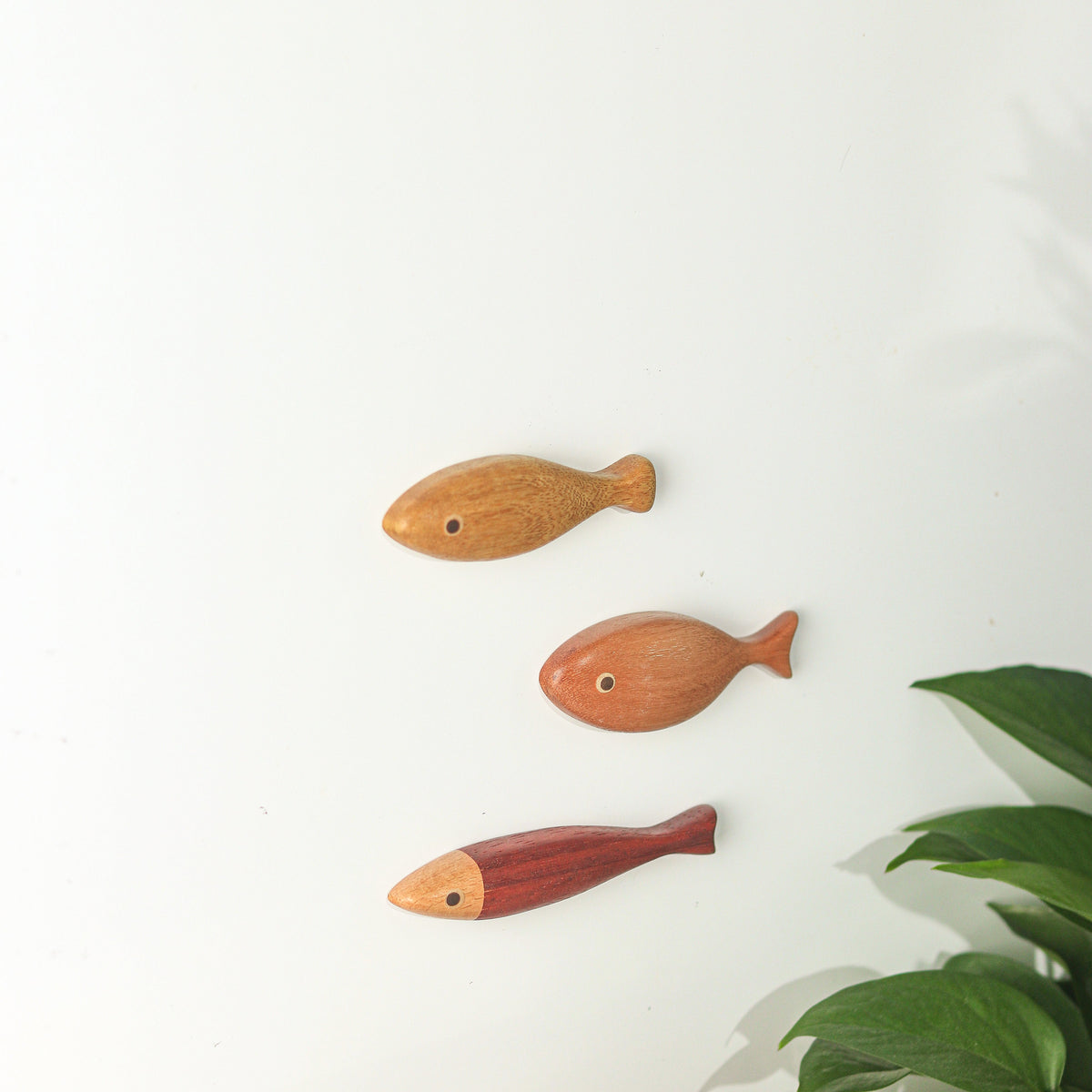 “Abundance of Fish Every Year” Set of 7 Wooden Fridge Magnets