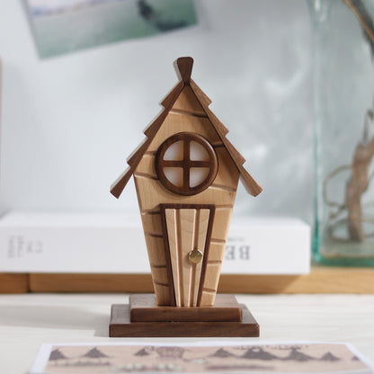 Anime-Themed Log Cabin Night Light