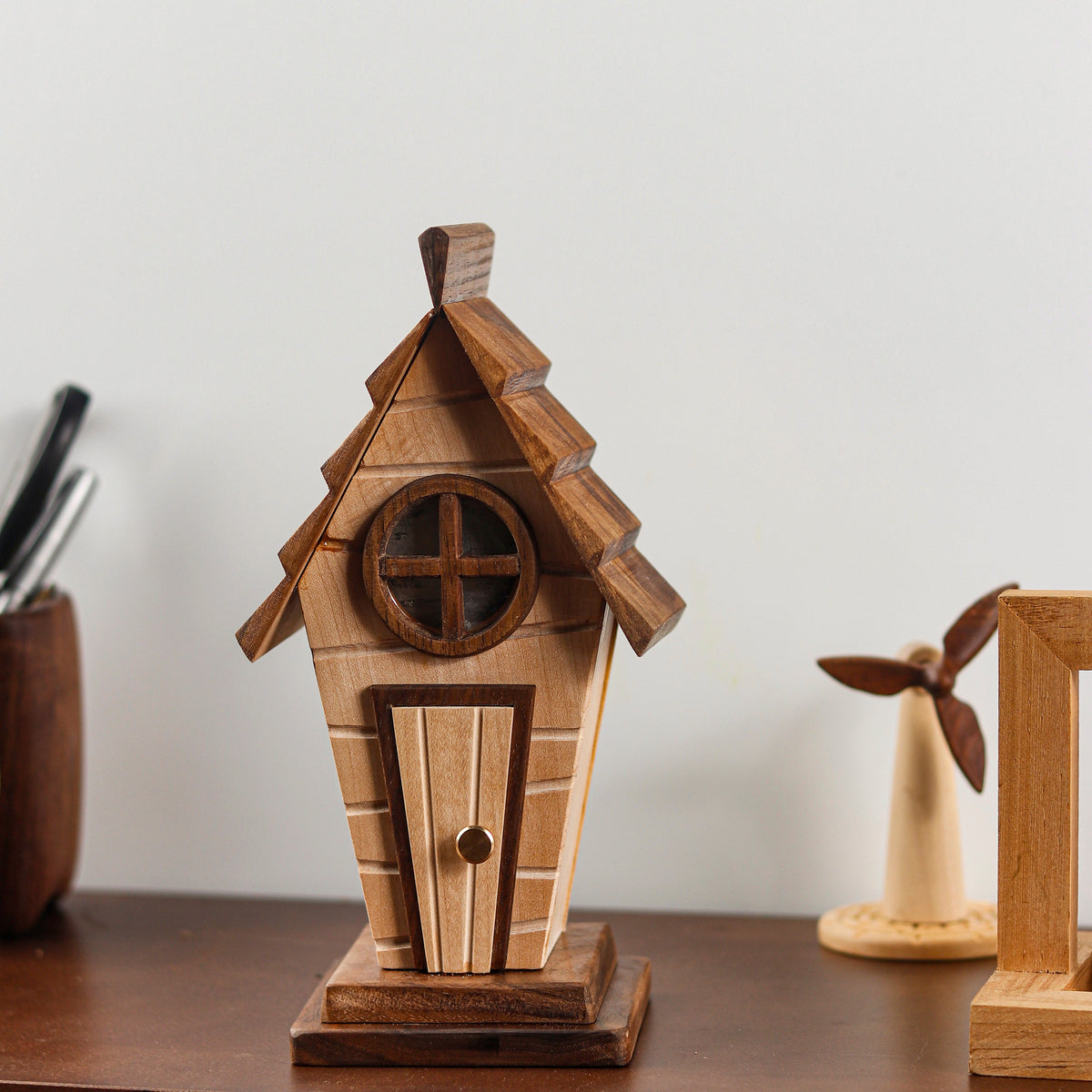 Anime-Themed Log Cabin Night Light