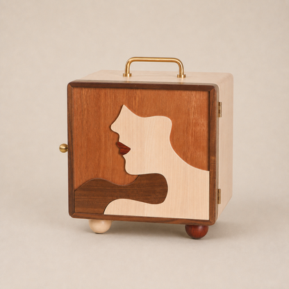 OUI Handcrafted Wooden Multifunctional Jewelry Box
