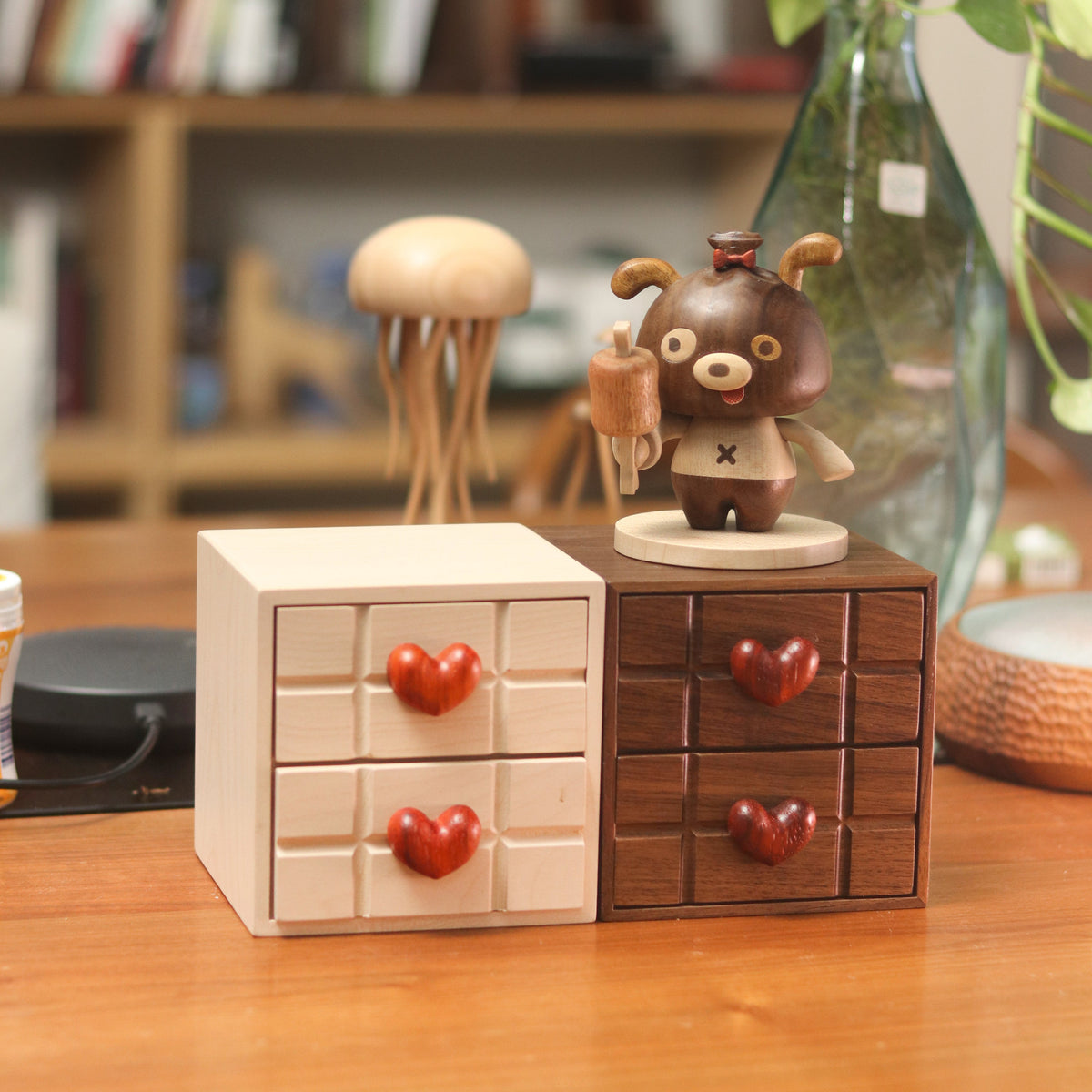 Heart-Shaped Chocolate Drawer Box