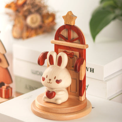 Christmas-Themed Wooden Display Stands