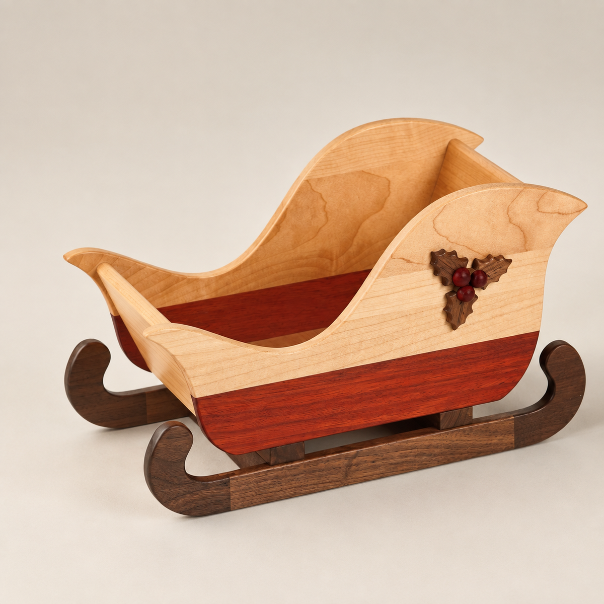 Wooden Sled Storage Box