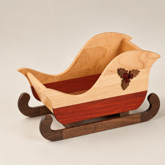 Wooden Sled Storage Box