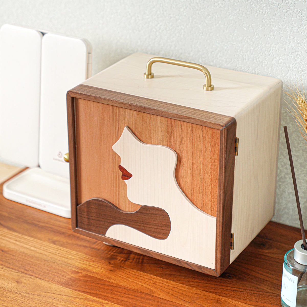 OUI Handcrafted Wooden Multifunctional Jewelry Box
