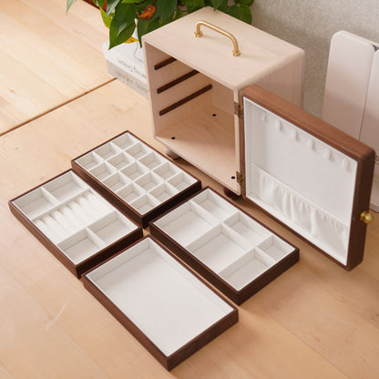 OUI Handcrafted Wooden Multifunctional Jewelry Box