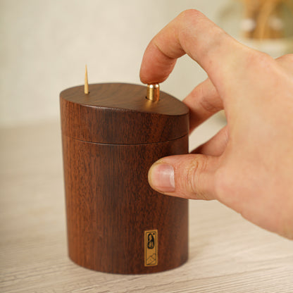 Blackwood Toothpick Pop-Up Dispenser