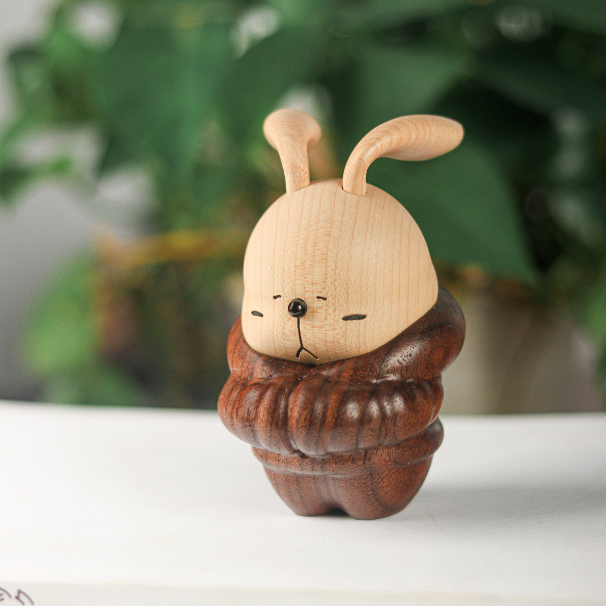 “Cold Rabbit” Wooden Ornament