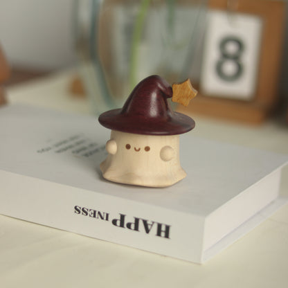 Ghost Wooden Ornament