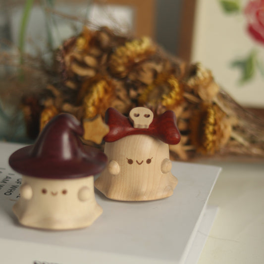 Ghost Wooden Ornament