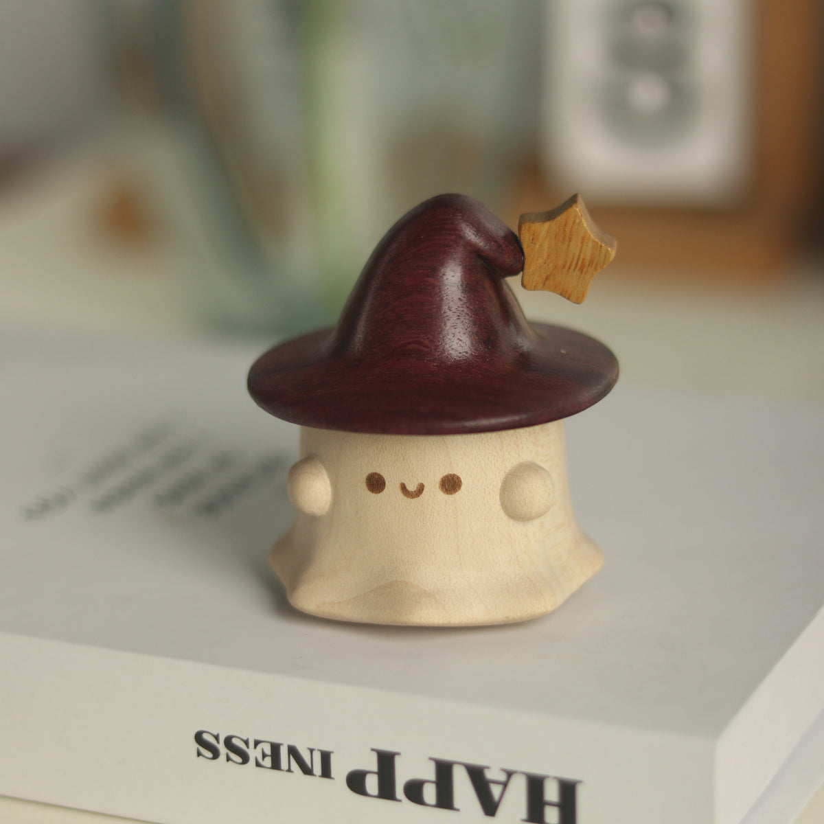 Ghost Wooden Ornament