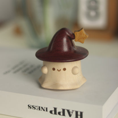 Ghost Wooden Ornament