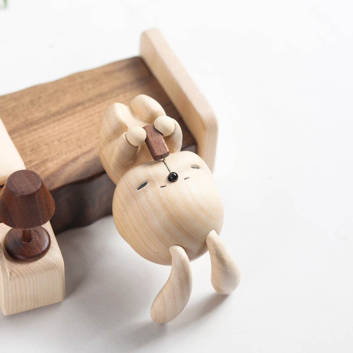 Rabbit Lying on a Bed Ornament