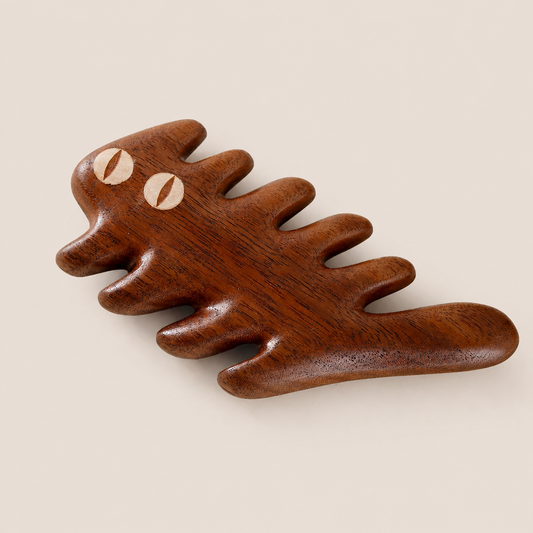 Fuzzy Cat-Shaped Massage Comb