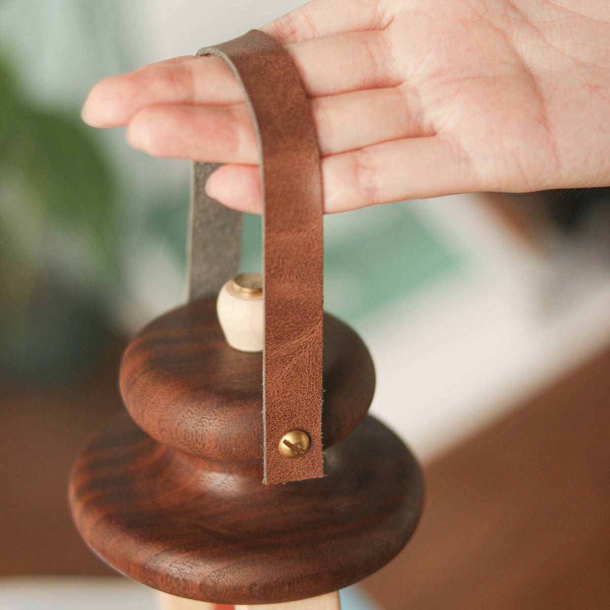 Handcrafted Solid Wood Flame Night Light