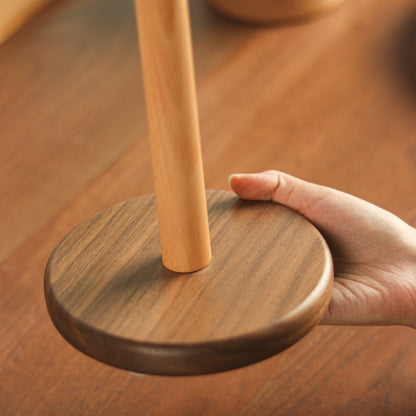 Hand-Carved Solid Wood Tissue Holder in the Shape of a Dog
