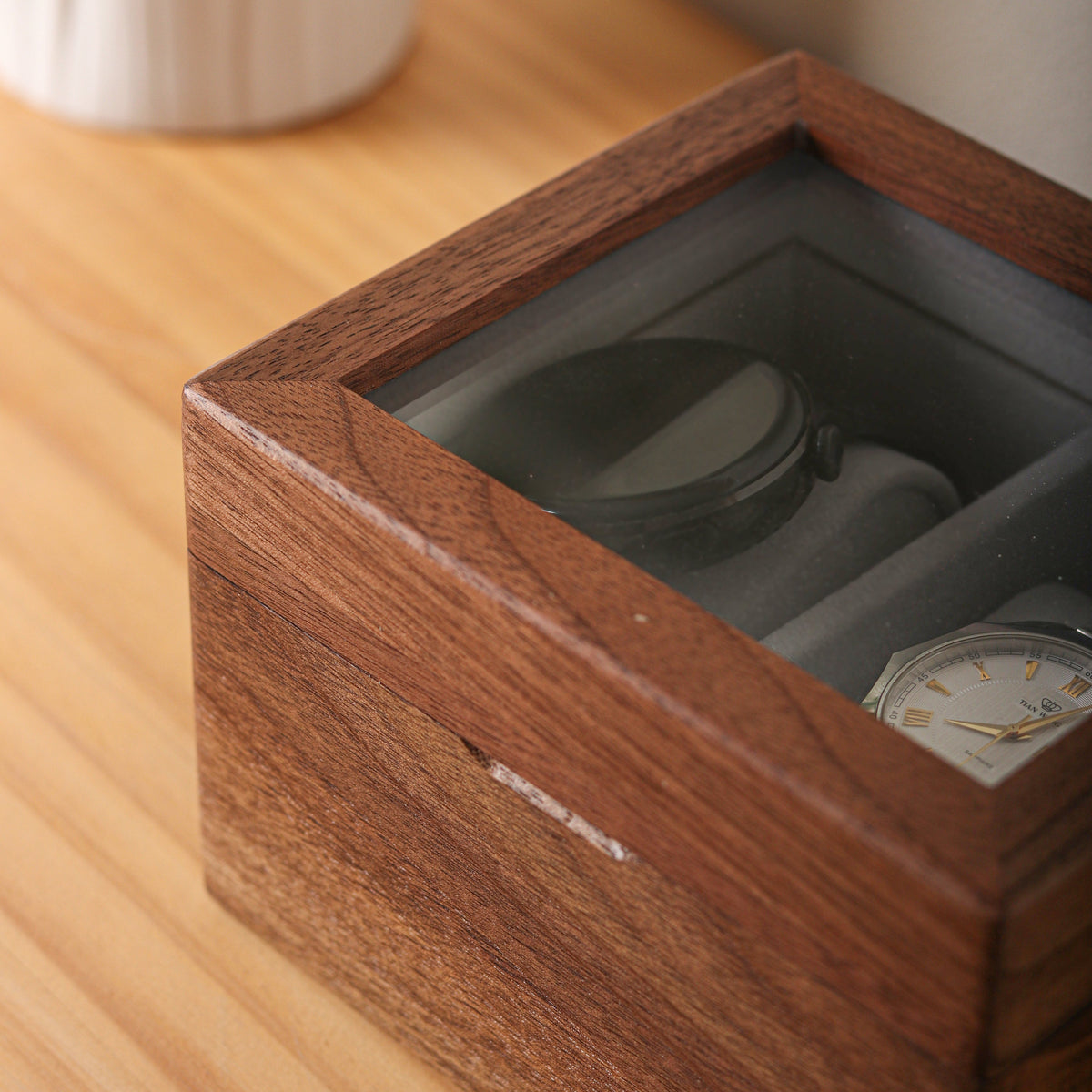 Black Walnut Watch Storage Box