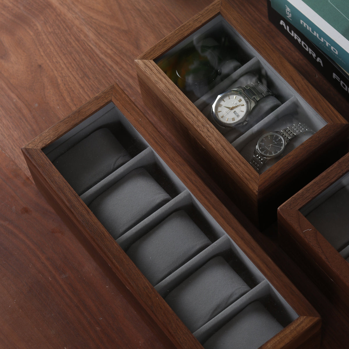 Black Walnut Watch Storage Box