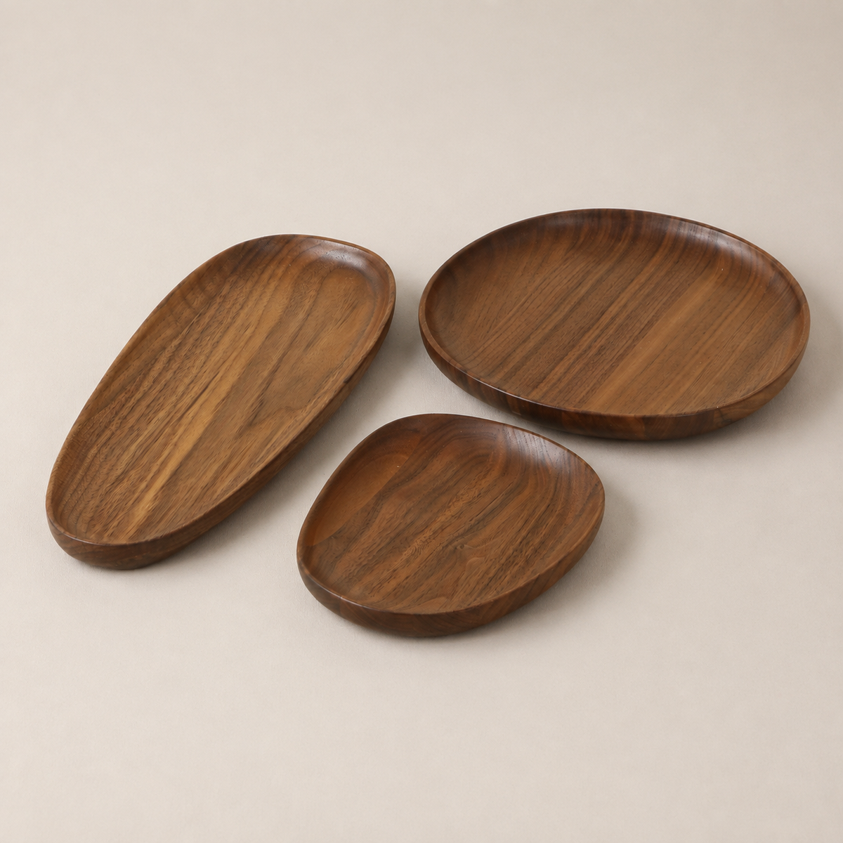 Minimalist, Elegant Wooden Fruit Bowl