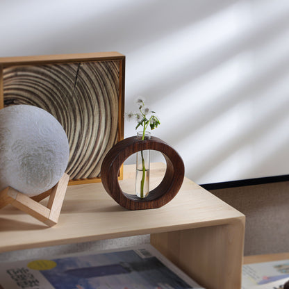 Black Walnut Hydroponic Vase