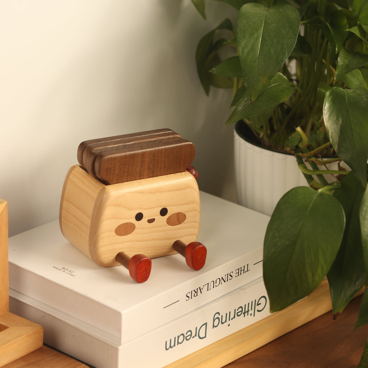Wooden Non-Slip, Heat-Resistant Coasters for Toasters