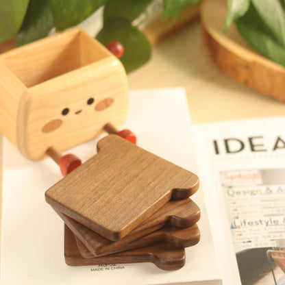 Wooden Non-Slip, Heat-Resistant Coasters for Toasters