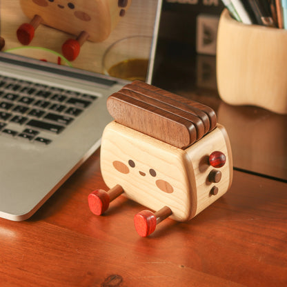 Wooden Non-Slip, Heat-Resistant Coasters for Toasters