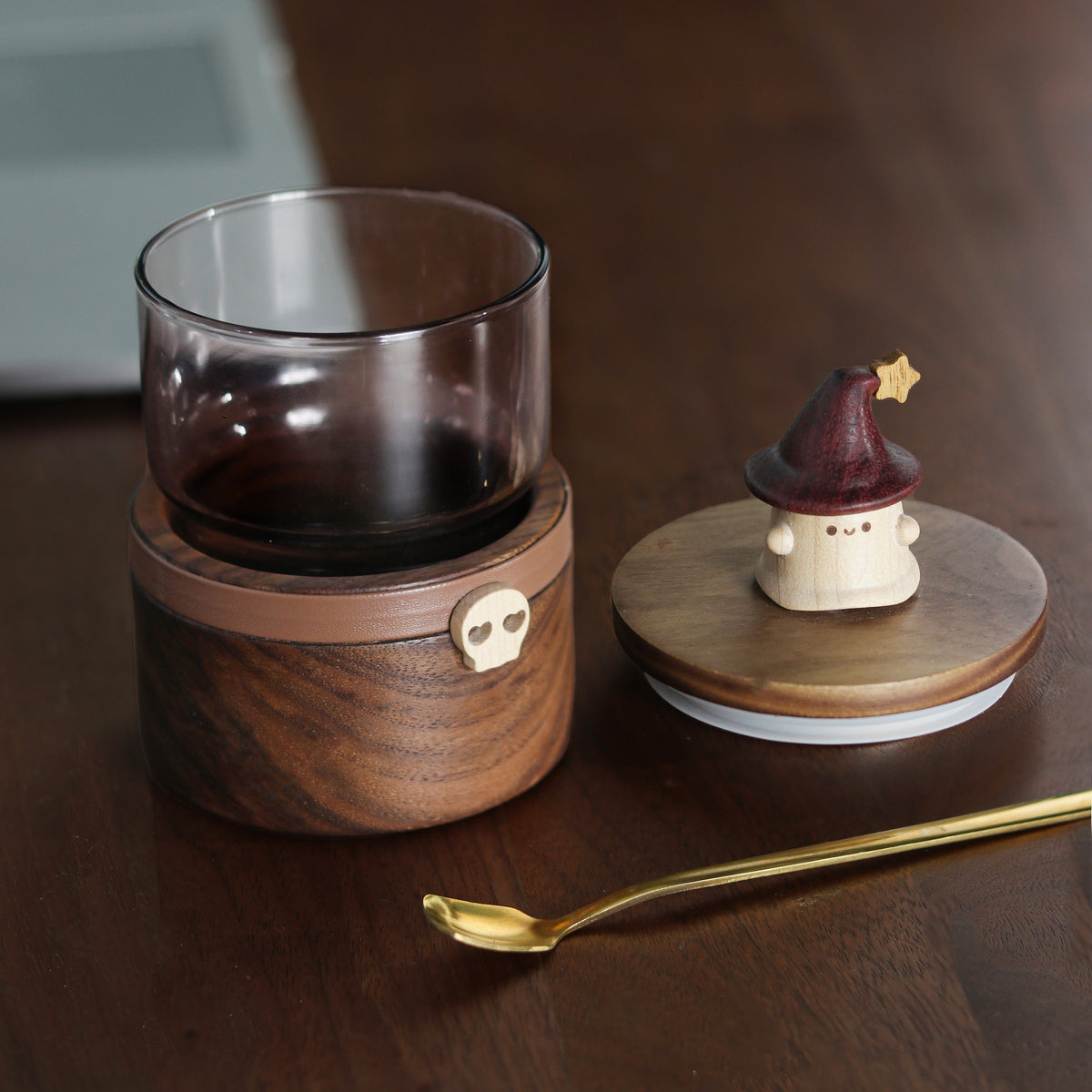 Creative, High-Quality Wooden Coffee Mugs for Halloween