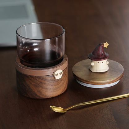 Creative, High-Quality Wooden Coffee Mugs for Halloween