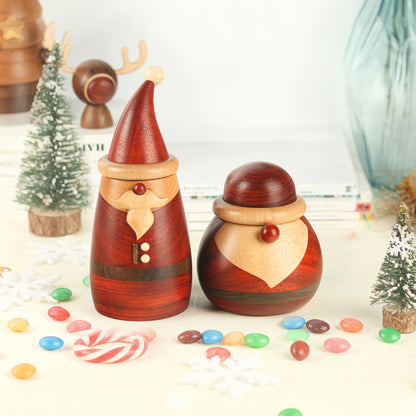 Santa Claus Storage Jars—Slim and Chubby Styles