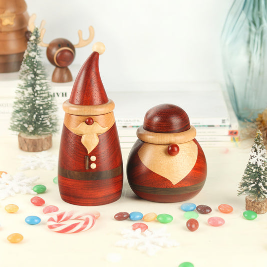 Santa Claus Storage Jars—Slim and Chubby Styles