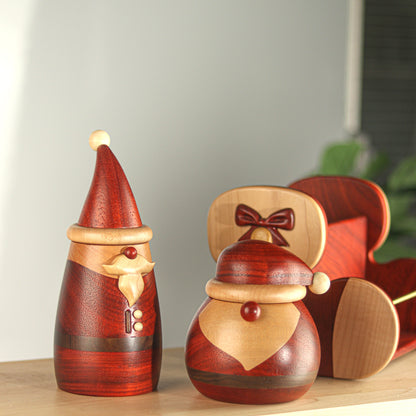 Santa Claus Storage Jars—Slim and Chubby Styles