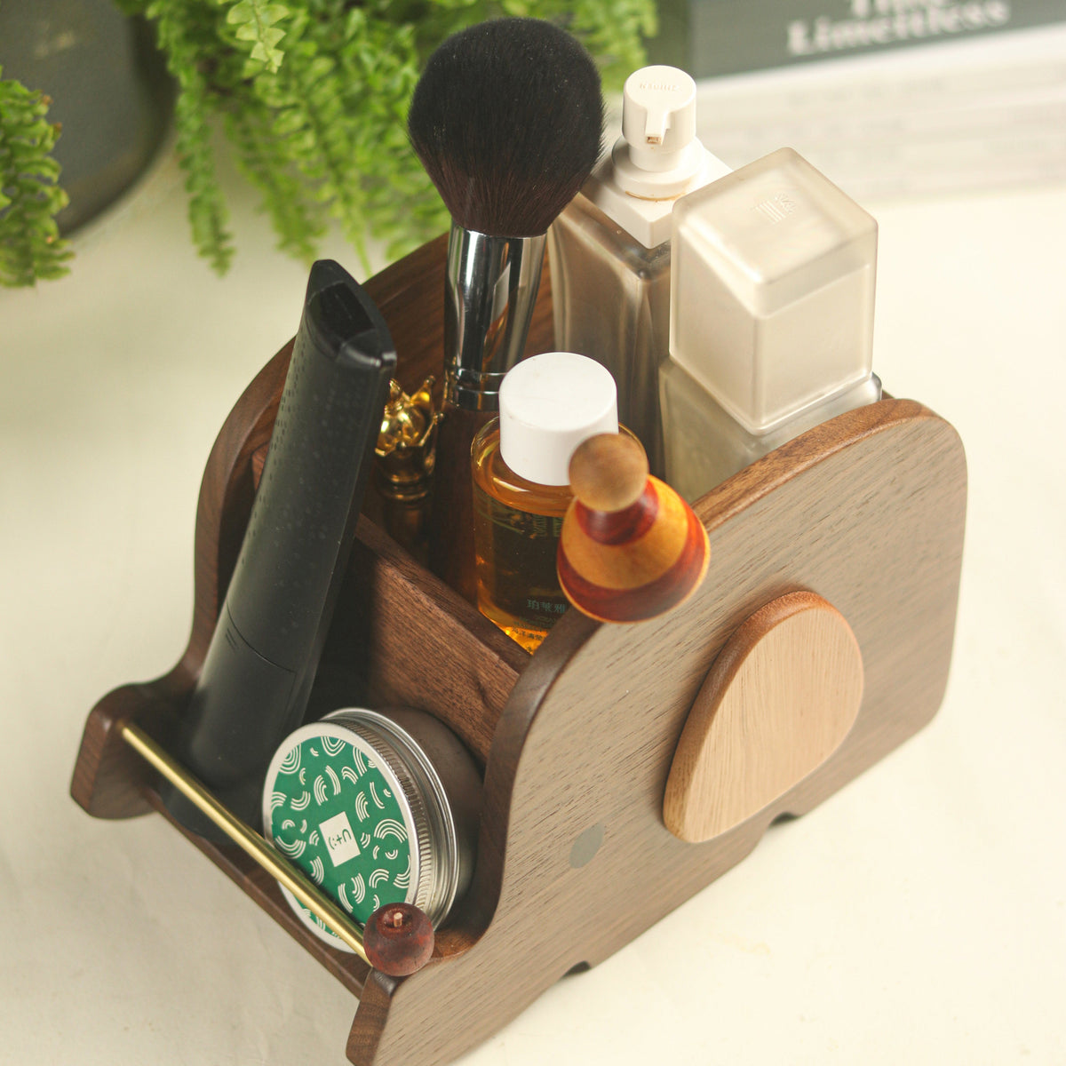 Elephant Slide Wooden Storage Box
