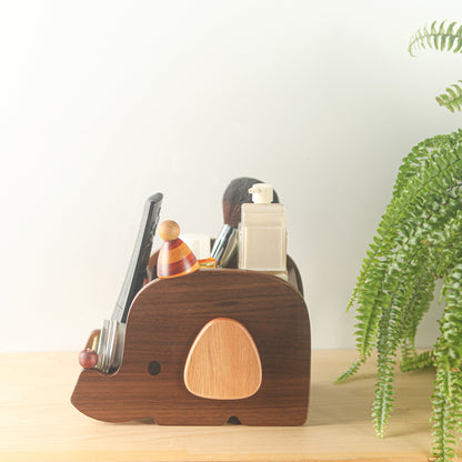 Elephant Slide Wooden Storage Box