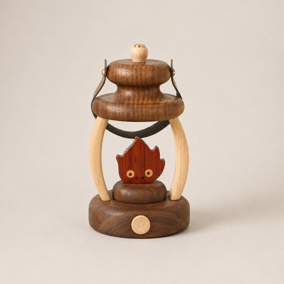 Handcrafted Solid Wood Flame Night Light