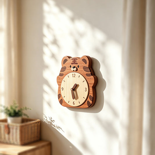 Little Tiger-Shaped Wall Clock