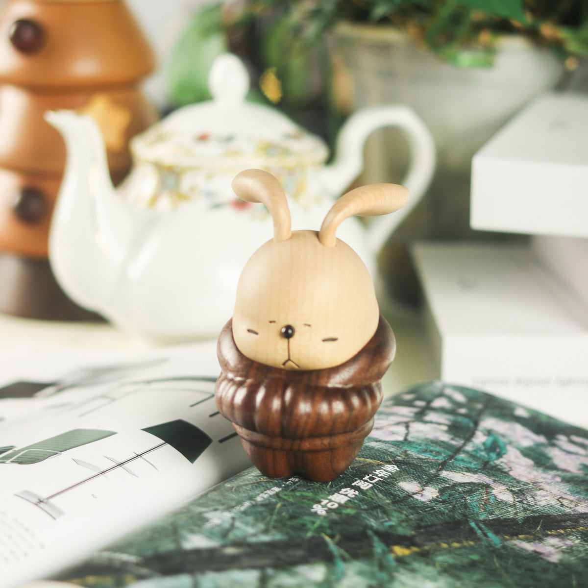 “Cold Rabbit” Wooden Ornament