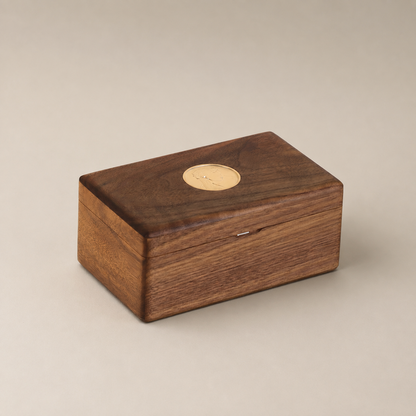 Rectangular Gilded Wooden Jewelry Box